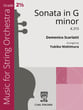 Sonata in G Minor Orchestra sheet music cover